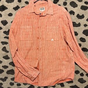 Patterned Salmon Shirt